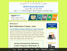 Tablet Screenshot of bestadventurecamps.com